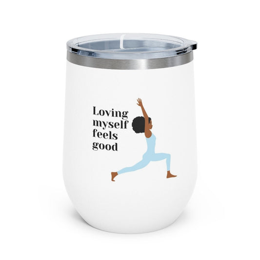 Wine Tumbler Mom, Mother's Day Gift for Sisters, Happy Mother's Day gift for Mom, Yoga lover, Black Seller, Black yogi, yogi