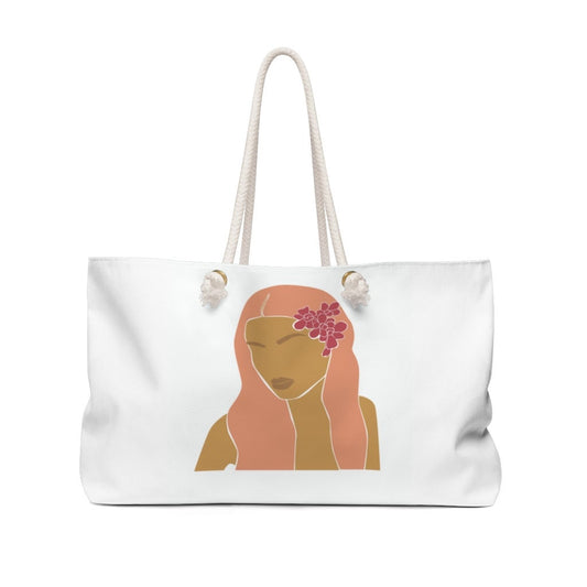 Coquette Weekend Bag, Black Girl Travel Bag, Weekender Bag, Black Girl Magic, African American, Self care kit, pink Tote Bag