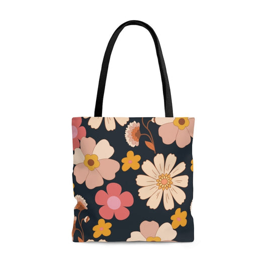 Retro aesthetic Tote Bag , Halloween Tote Bag, Halloween Treat Bags, Halloween, Teacher gift, Floral boho weekender bag, weekend bag