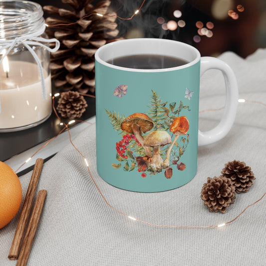 Cottagecore Christmas mug, Cottagecore Aesthetic, Hot Chocolate Mug, Merry Christmas mug, Cottagecore work from home, home decor