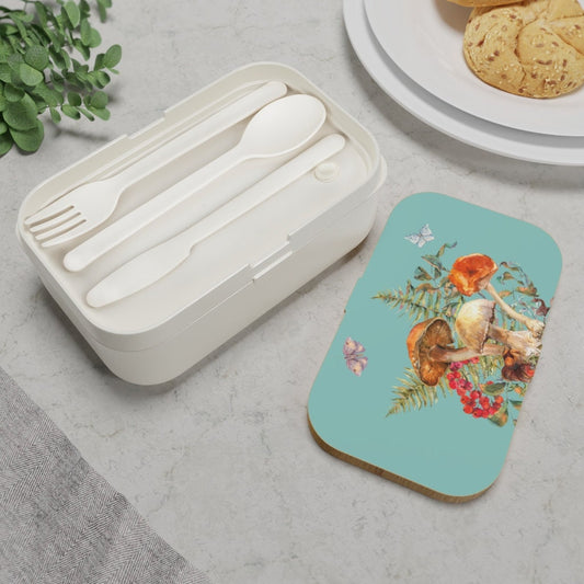 Retro Cottagecore Bento Lunch Box, Lunch box, bento box for adults, snack box, Cottagecore aesthetic, Back to school lunch box