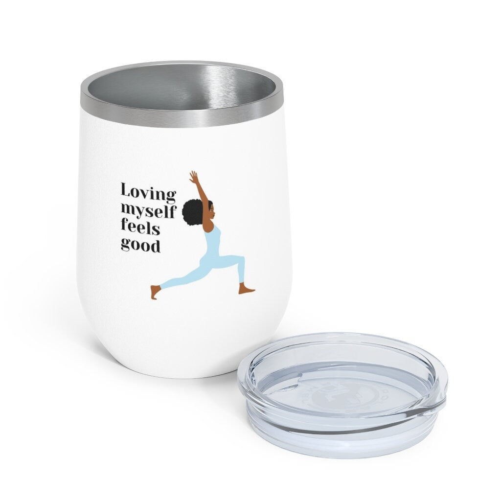 Wine Tumbler Mom, Mother's Day Gift for Sisters, Happy Mother's Day gift for Mom,  Yoga lover, Black Seller, Black yogi, yogi