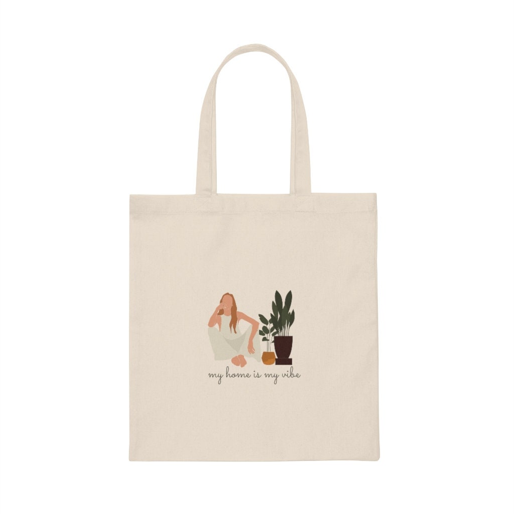 Canvas Tote Bag,  Boho, mothers day gifts, cute gift, grocery bag, library bag, homeowner gift, Gifts for her, trendy tote bag
