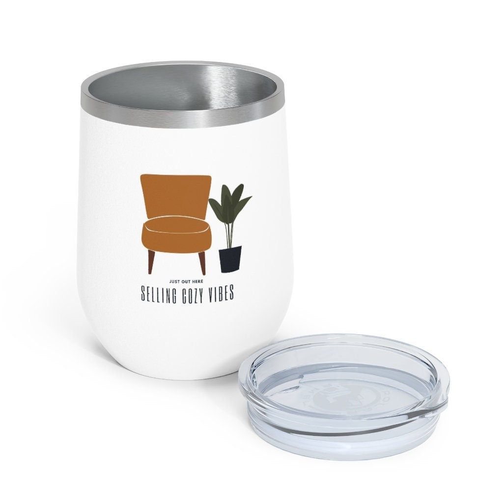 Wine tumbler Real Estate Agent gift, Realtor gift, Real Estate branding, Decor,wine tumbler with lid, realtor closing gift,interior designer
