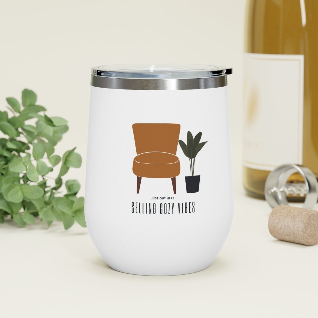 Wine tumbler Real Estate Agent gift, Realtor gift, Real Estate branding, Decor,wine tumbler with lid, realtor closing gift,interior designer