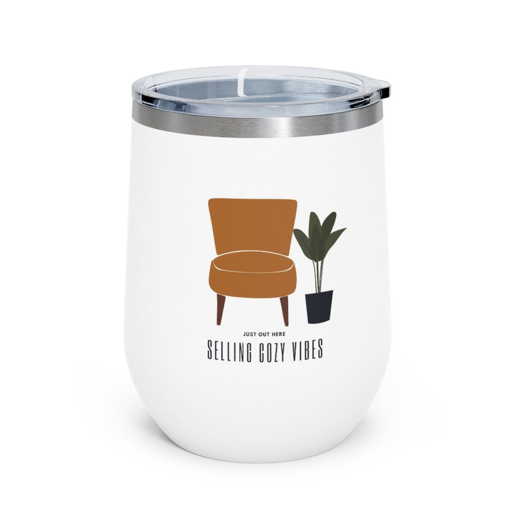 Wine tumbler Real Estate Agent gift, Realtor gift, Real Estate branding, Decor,wine tumbler with lid, realtor closing gift,interior designer