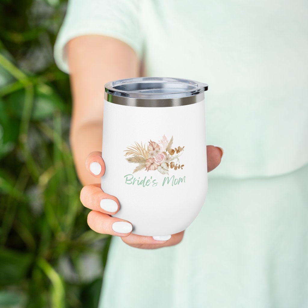 Bride Wine Tumbler.  Bachelorette party favors tumbler, Bachelorette party favors, Bridesmaid gifts, Bridal Shower Favor ideas. Mom of Bride