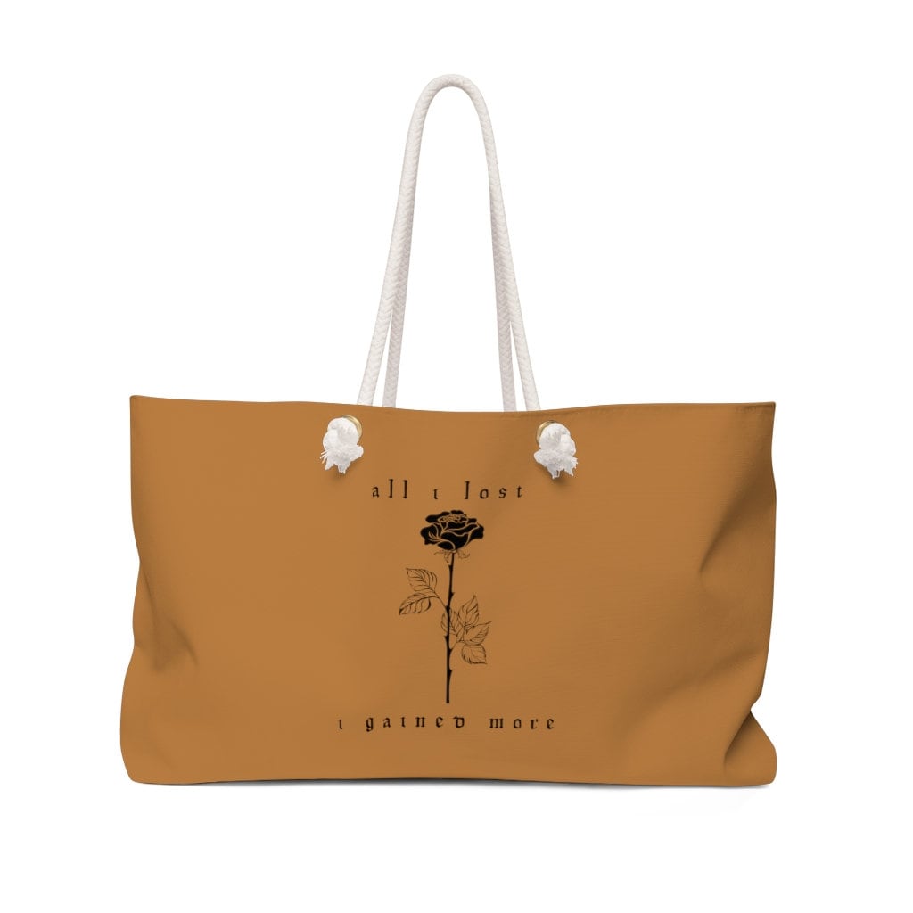 Girl Gang Weekender Bag, Dark Academia clothing, Overnight Bag, Travel Bag, Extra Large Tote Bag, Bachelorette party, Dark Academia