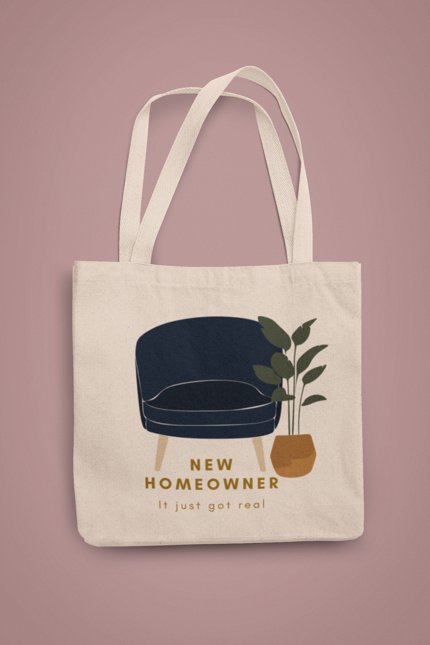 Interior Design gift tote bag, Real Estate gift, cute gift, grocery bag, library bag, Gifts for her, trendy bag, minimalist, New Realtor