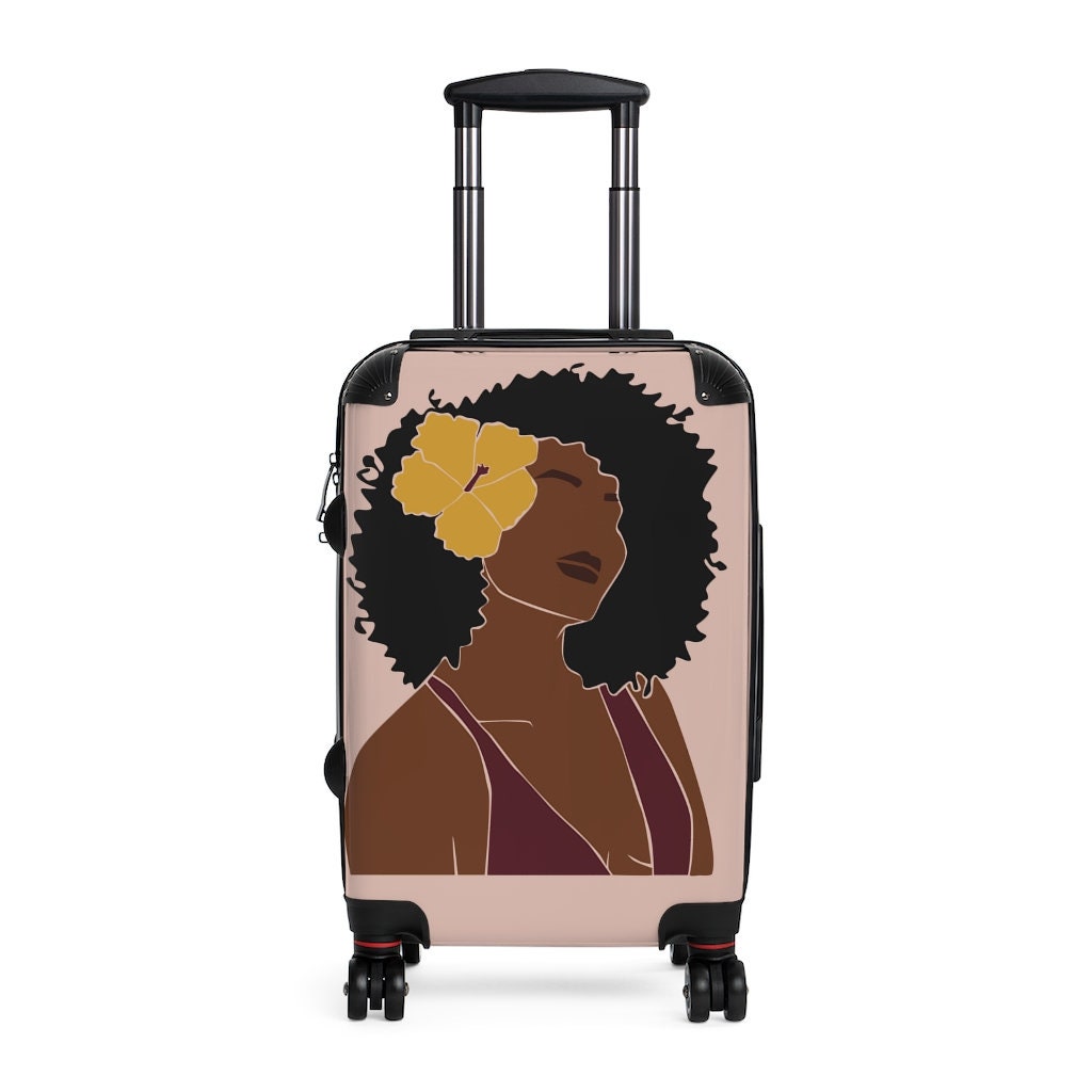Suitcase, Boho, Room Decor, Black Girl Magic, Black Owned Shops, Gifts for her, Summer Gift, Self Care Gift, Black Girl Luggage
