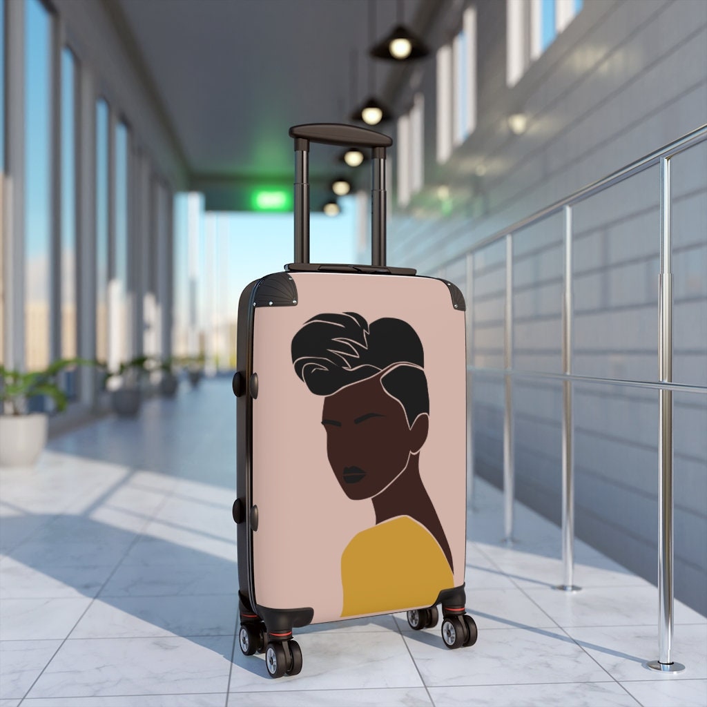Suitcase, Boho, Room Decor, Black Girl Magic, Black Owned Shops, Gifts for her, Summer Gift, Self Care Gift, Black Girl Luggage