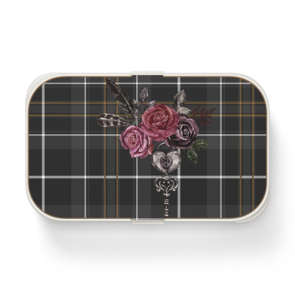 Dark Academia Bento Lunch Box, Lunch box, bento box for adults, bento, snack box, Dark Acdemia aesthetic, Goblincore aesthetic