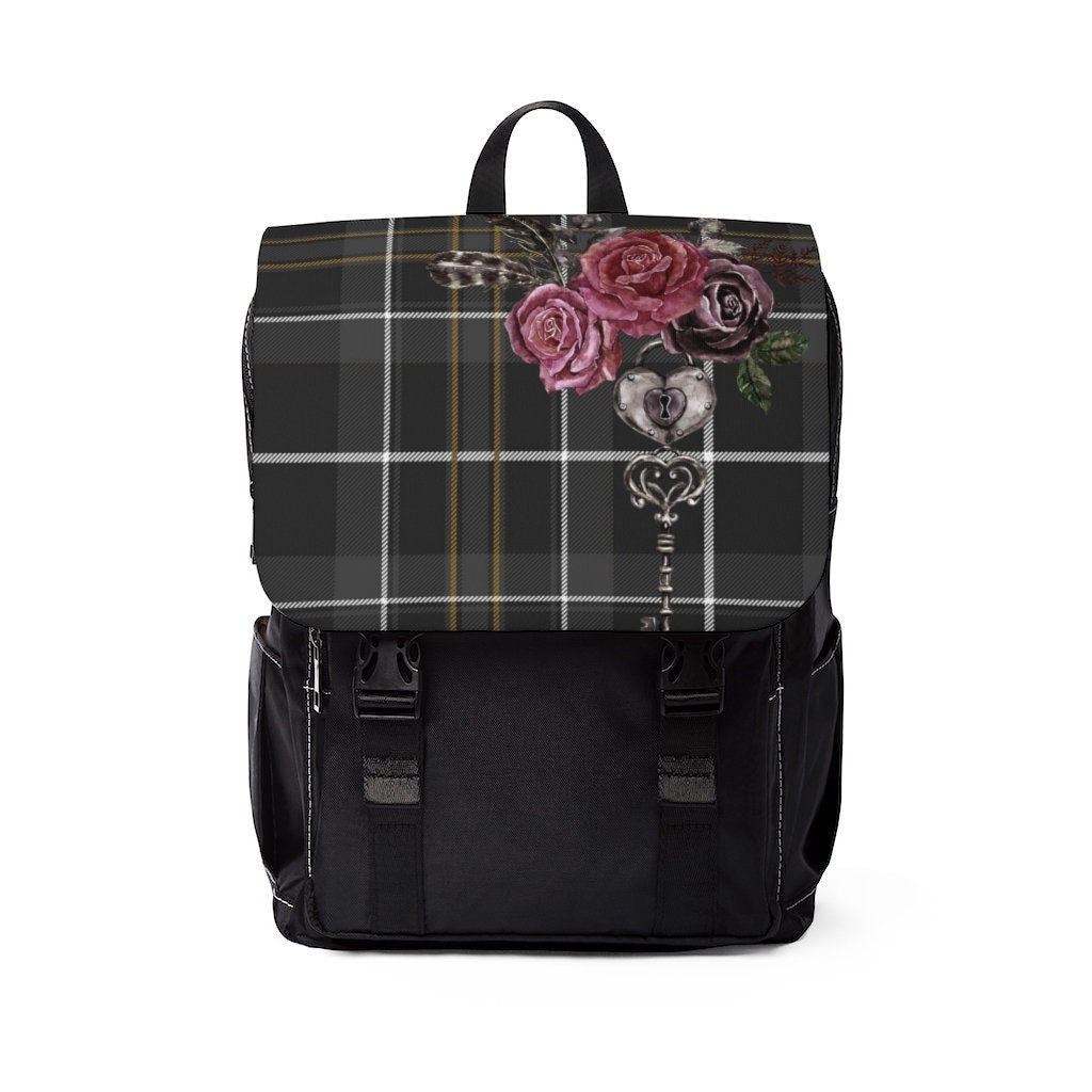 Dark Academia Casual Shoulder Backpack, Travel Backpack, canvas backpack, cute backpack, Goblincore aesthetic, Dark Academia aesthetic