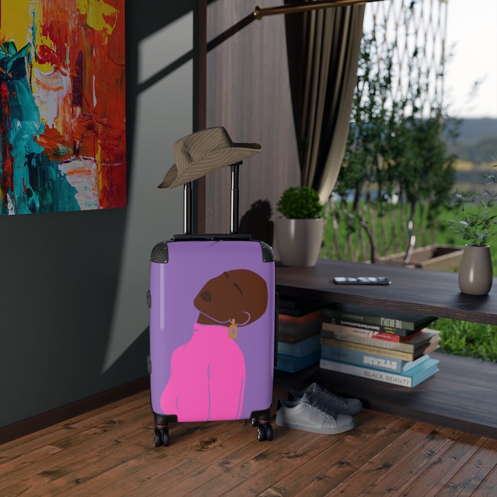 Cancer Survivor Suitcase, Dorm Room Decor, Black Girl Magic, Black Owned Shops, Gifts for her, Summer Gift, Self Care Gift