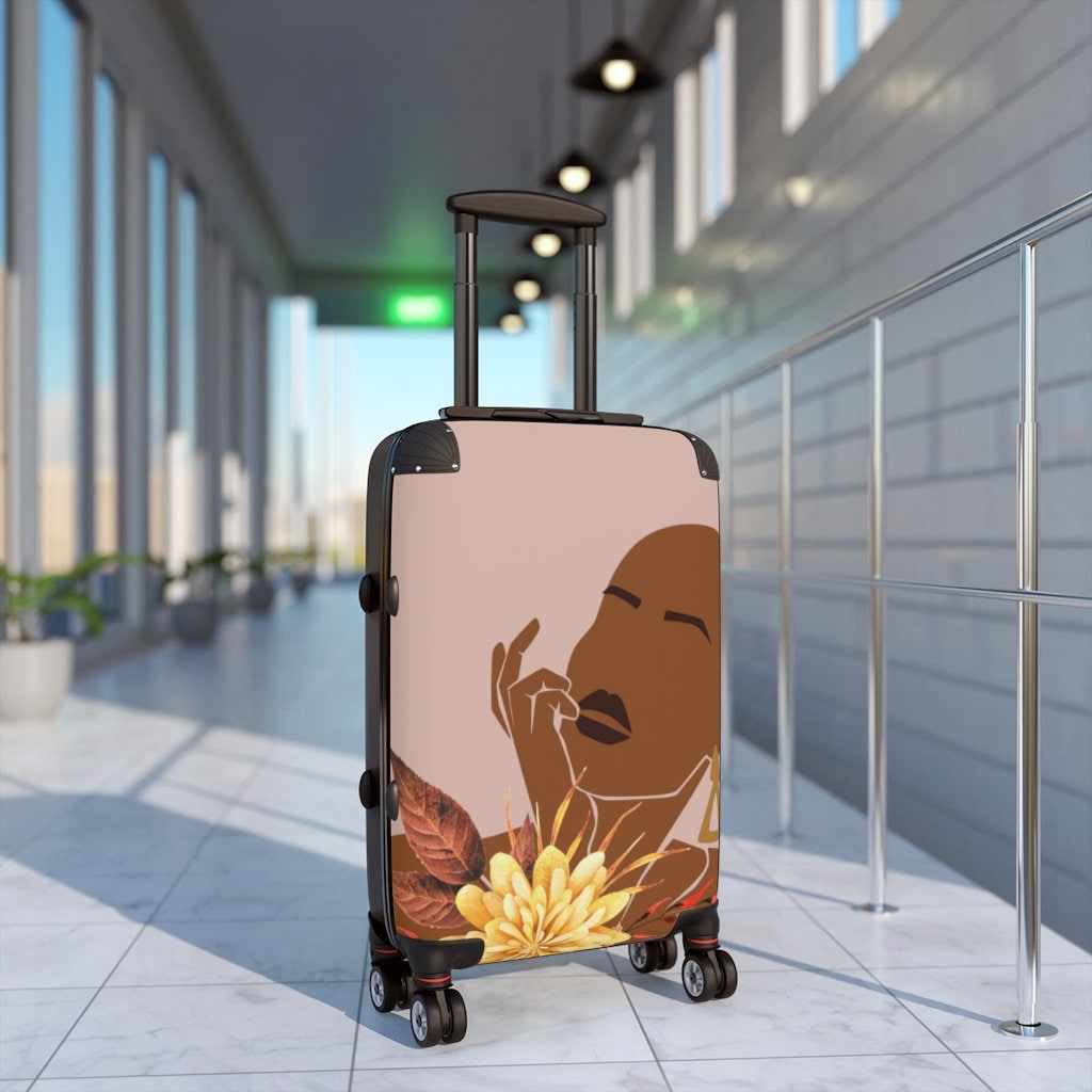Cancer Survivor Suitcase, Boho, Room Decor, Black Girl Magic, Black Owned Shops, Gifts for her, Summer Gift, Self Care Gift,