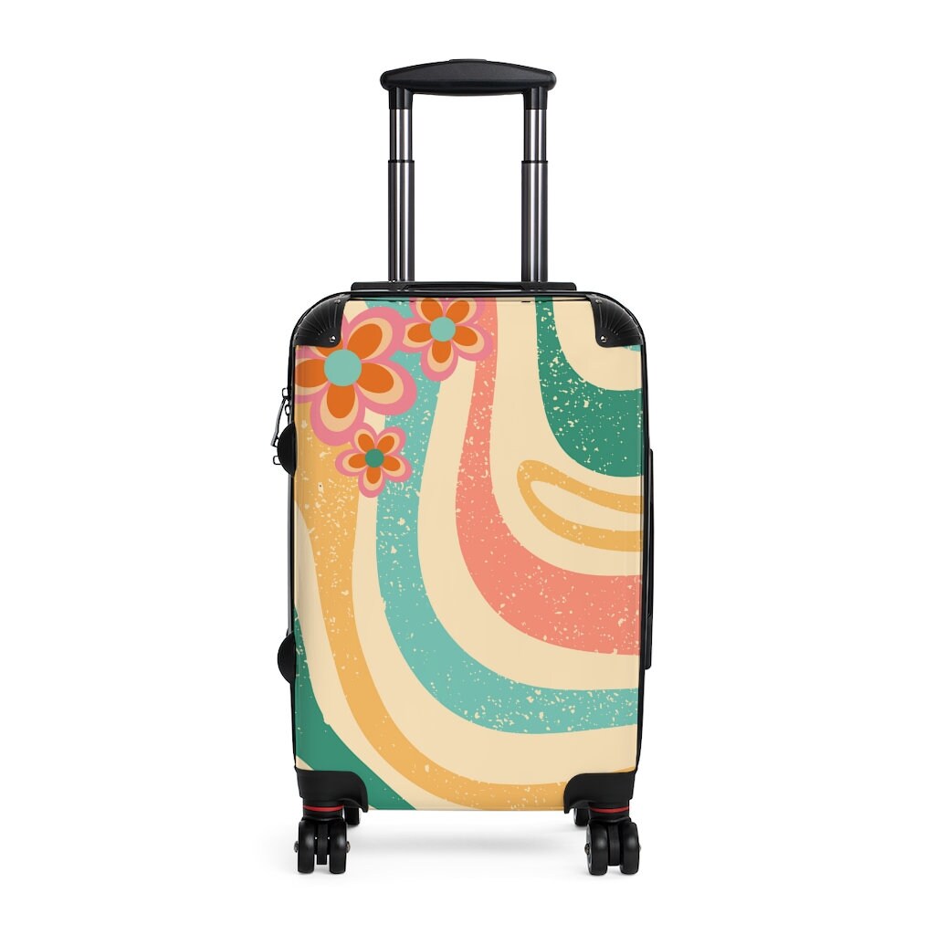 Retro Suitcase, Gifts for Travelers Luggage, Black Owned Shops, Gifts for her, Carry on Bag, Self Care Gift, Teenagers, Christmas Gifts, y2k