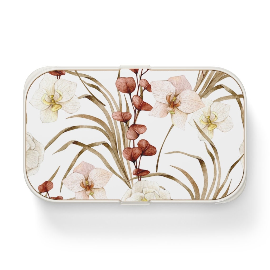 Floral Bento lunch box for adult, Lunch Box, Lunch box, bento box for adults, bento, snack box,  cute lunch box, football mom gift