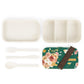 Floral Boho Bento lunch box for adult, Lunch Box, Kids bento box, bento box for adults, bento, snack box,  cute lunch box, boho, emerald