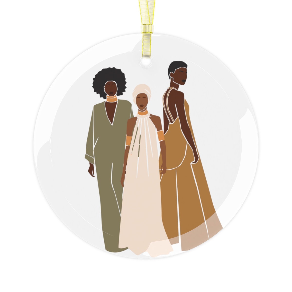 Black Girl Magic Glass Ornament, 2022 ornament, Best friend gift, African American Woman, girl boss Christmas ornament, gift for Sister