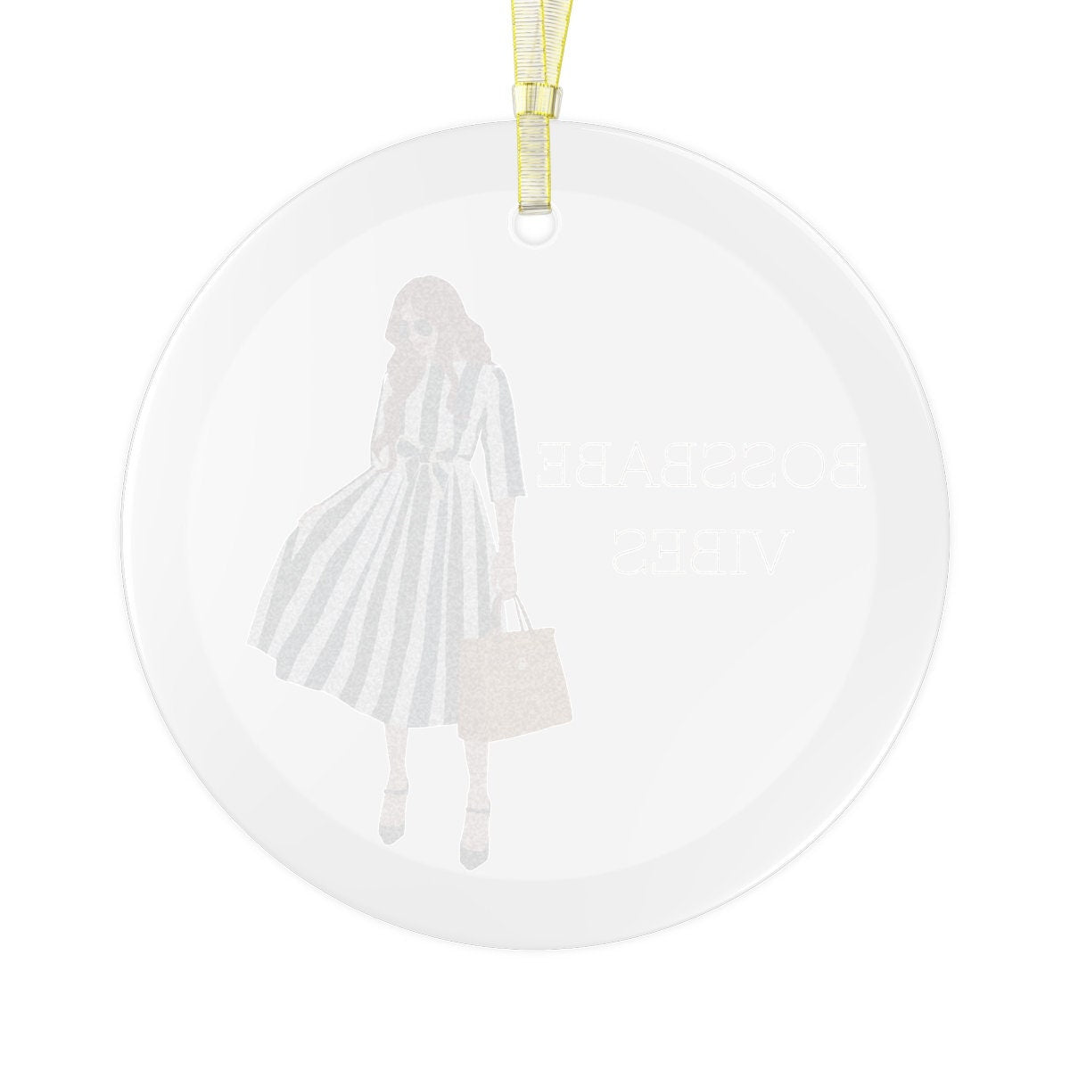 Boss Babe,Girl Boss Glass Ornament, 2022 ornament, Best friend gift,  Christmas ornament, gift for Sister, best friend gift